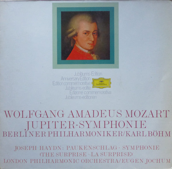 Wolfgang Amadeus Mozart, Berliner Philharmoniker / Karl Böhm, Joseph Haydn, The London Philharmonic Orchestra / Eugen Jochum : Symphony Nr. 41 In C Major (Jupiter) / Symphony Nr. 94 In G Major (The Surprise) (LP, Comp)