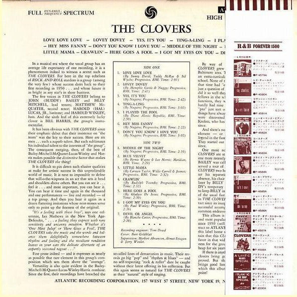 The Clovers : The Clovers (LP, Comp, Mono)