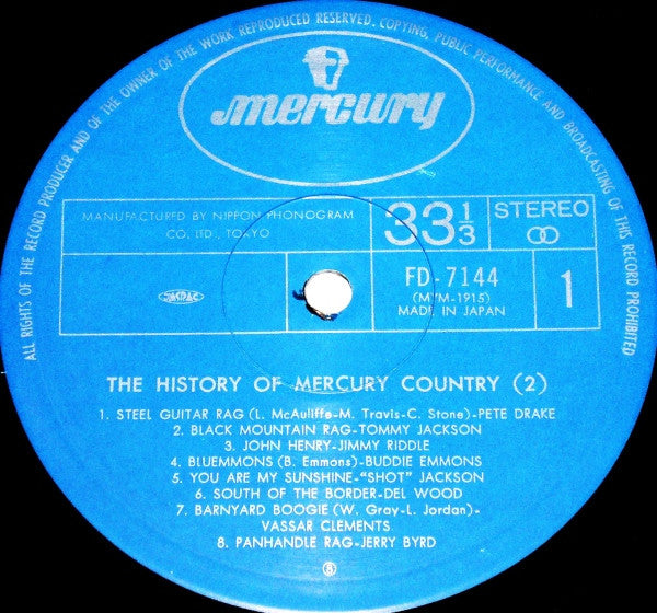 Various : The History Of Mercury Country (3xLP, Comp + Box)