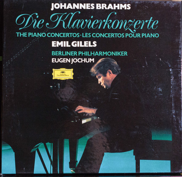 Johannes Brahms - Emil Gilels, Berliner Philharmoniker, Eugen Jochum : Die Klavierkonzerte • The Piano Concertos • Les Concertos Pour Piano (2xLP + Box)