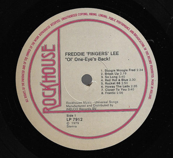 Freddie "Fingers" Lee : Ol' One-Eye's Back! (LP, Album)
