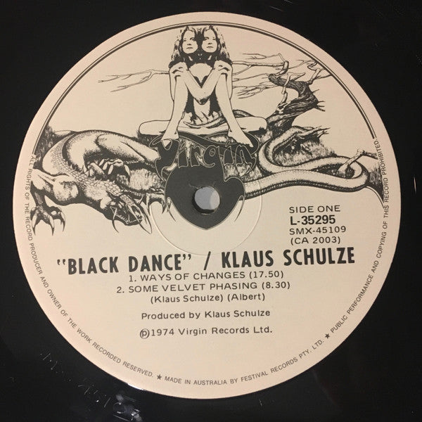 Klaus Schulze : Blackdance (LP, Album, Gat)