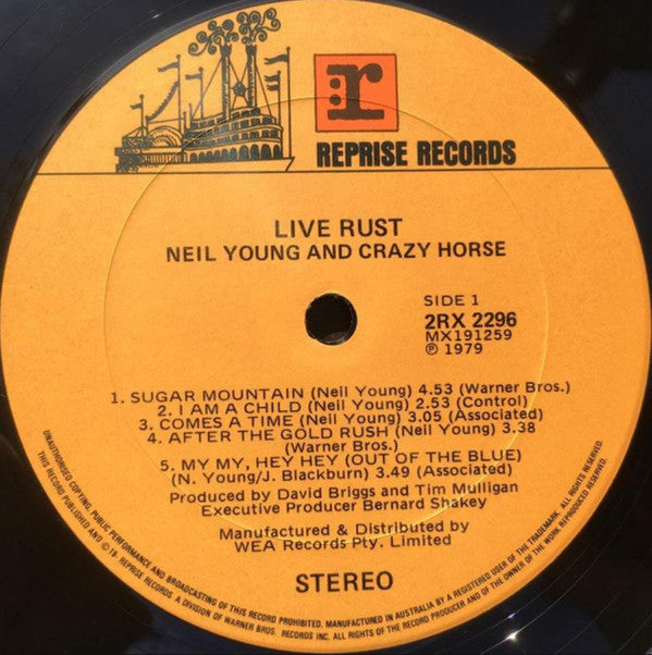 Neil Young & Crazy Horse : Live Rust (2xLP, Album)