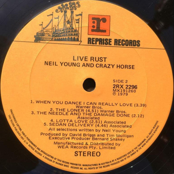 Neil Young & Crazy Horse : Live Rust (2xLP, Album)