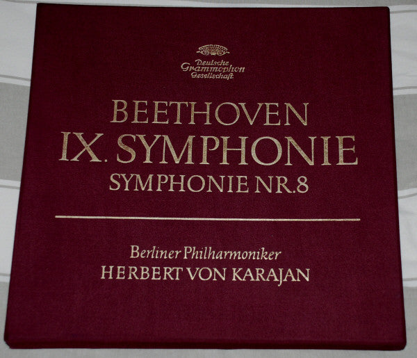 Ludwig van Beethoven - Berliner Philharmoniker / Herbert von Karajan : IX. Symphonie / Symphonie Nr. 8 (2xLP, Album + Box)