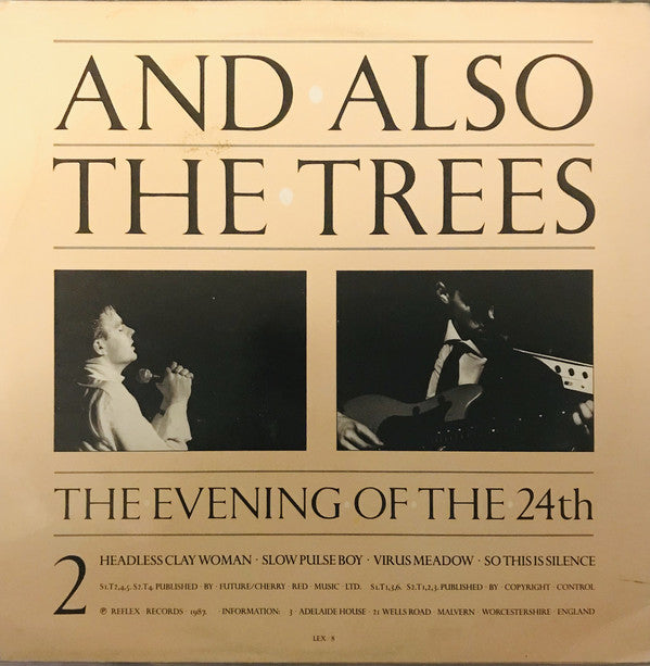And Also The Trees : The Evening Of The 24th (LP, Album)