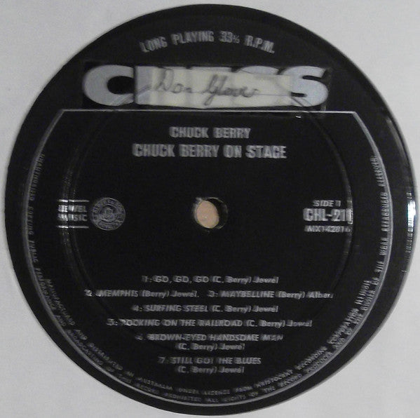 Chuck Berry : Chuck Berry On Stage (LP, Album, Mono)