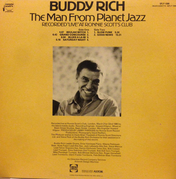 Buddy Rich : The Man From Planet Jazz (LP, Album)