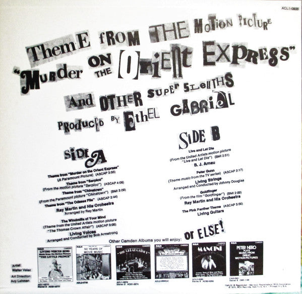 Various : Theme From The Motion Picture "Murder On The Orient Express" And Other Super Sleuths (LP, Comp)