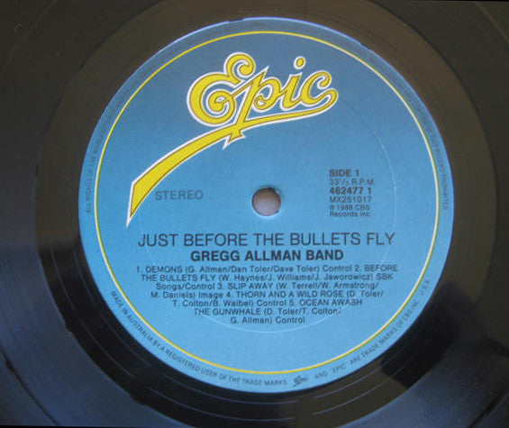 The Gregg Allman Band : Just Before The Bullets Fly (LP)