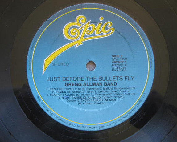 The Gregg Allman Band : Just Before The Bullets Fly (LP)