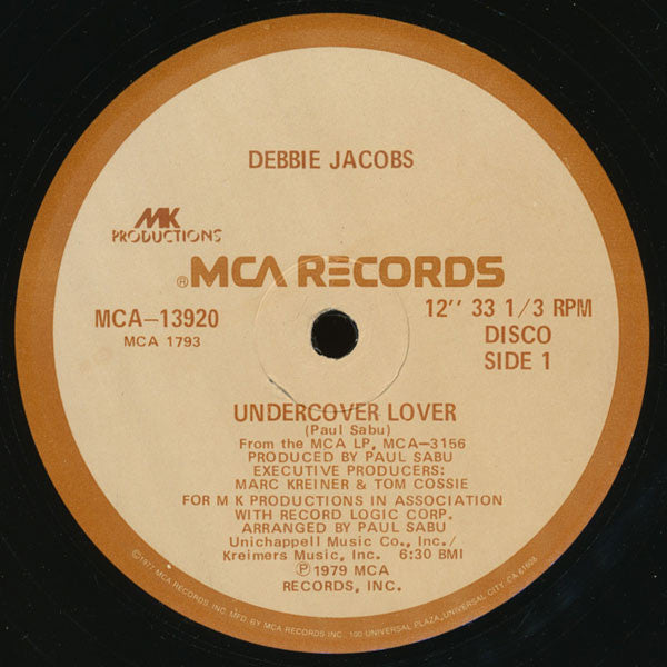 Debbie Jacobs : Undercover Lover (12", Single)