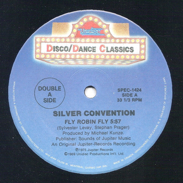 Silver Convention / Penny McLean : Fly Robin Fly / Lady Bump (12", Blu)