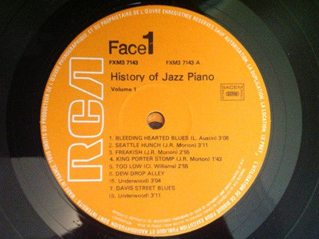 Various : History Of Jazz Piano (3xLP, Comp + Box)