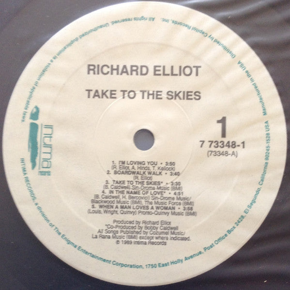 Richard Elliot : Take To The Skies (LP, Album)