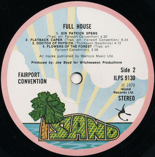 Fairport Convention : Full House (LP, Album, RP, Pin)