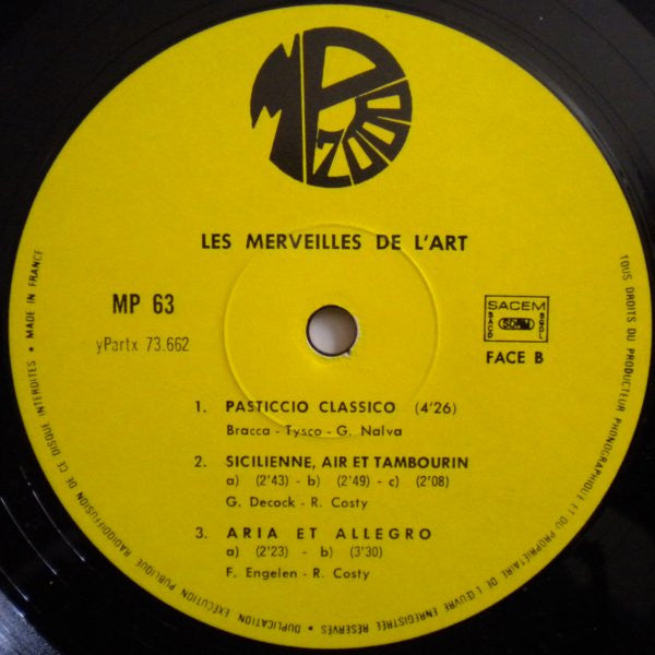 Rene Costy* : Les Merveilles De L'Art (LP)