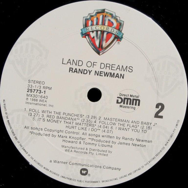 Randy Newman : Land Of Dreams (LP, Album, DMM)