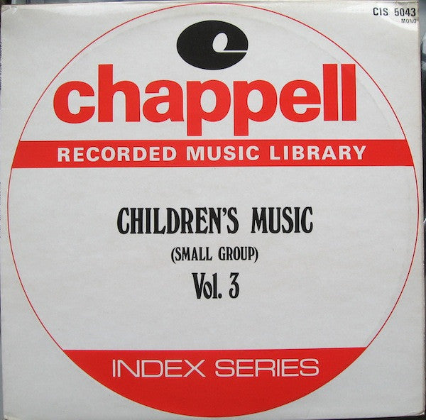 Various : Children's Music (Small Group) Vol. 3 (LP, Mono)