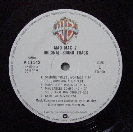 Brian May (2) : Mad Max 2 (Original Sound Track) (LP, Album)