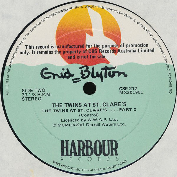 Enid Blyton : The Twins At St. Clare's (LP, Promo)