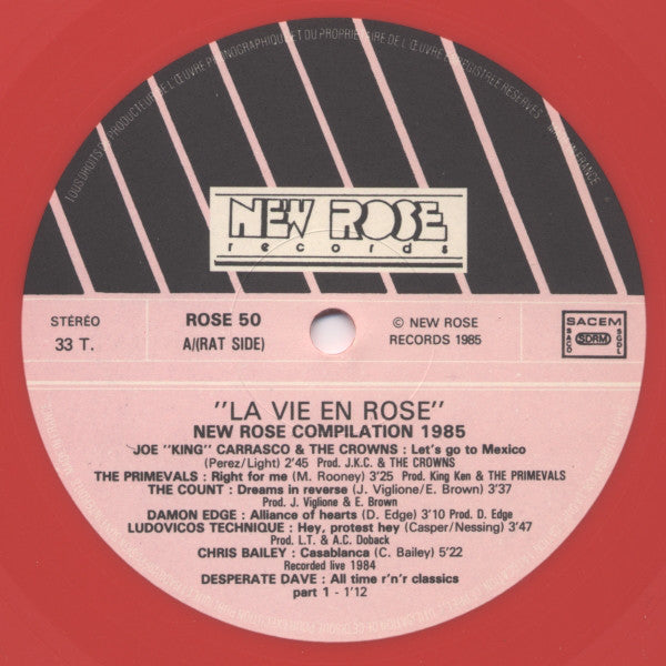 Various : La Vie En Rose (New Rose Compilation 1985) (2xLP, Comp, Pin + Box)