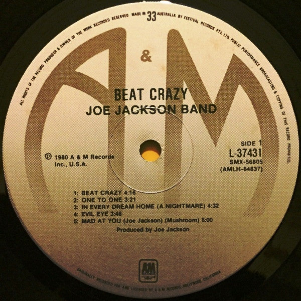 Joe Jackson Band : Beat Crazy (LP, Album)