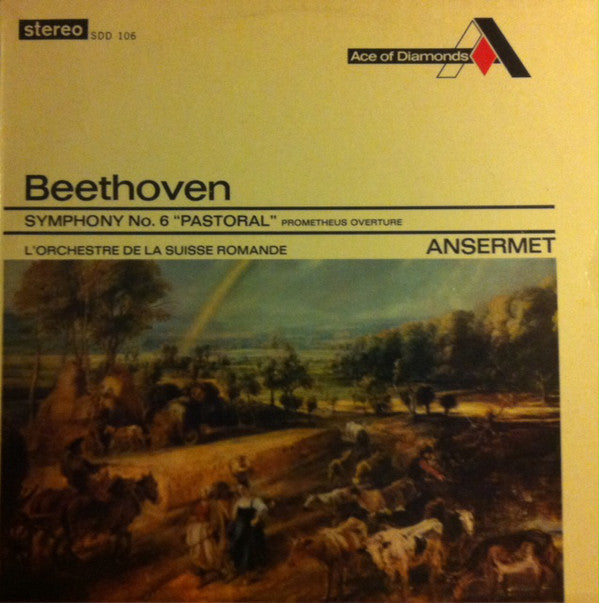 Ludwig van Beethoven, L'Orchestre De La Suisse Romande, Ernest Ansermet : Pastoral Symphony / Overture - Prometheus (LP, Album)