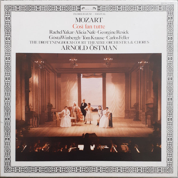 Wolfgang Amadeus Mozart, Rachel Yakar, Alicia Nafé, Georgine Resick, Gösta Winbergh, Tom Krause, Carlos Feller, Drottningholm Theatre Orchestra & Drottningholm Theatre Chorus, Arnold Östman : Così Fan Tutte (3xLP, Dig + Box)