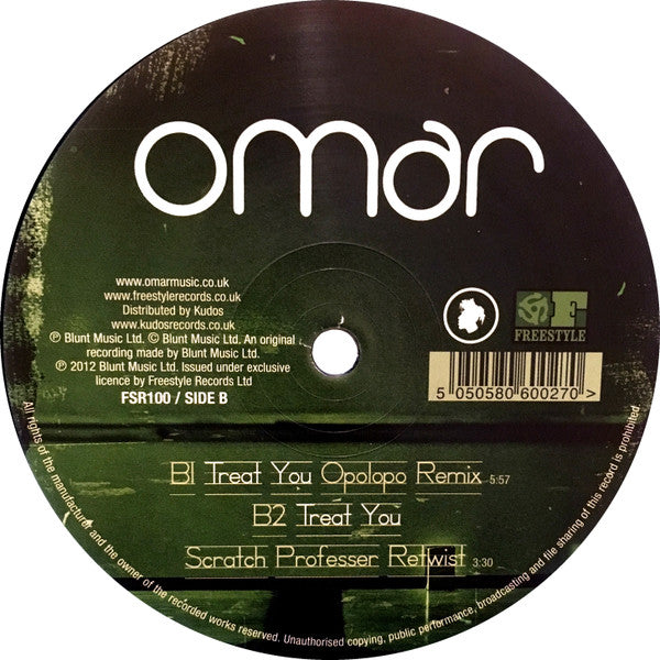 Omar : Treat You (12", EP)