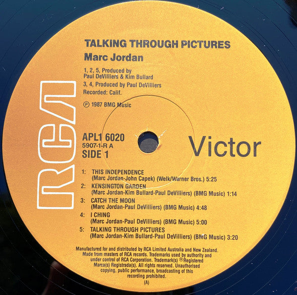 Marc Jordan : Talking Through Pictures (LP, Album)