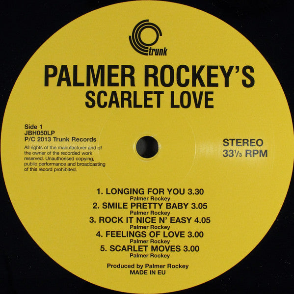 Palmer Rockey : Rockey's Style  (LP, Album, RE)