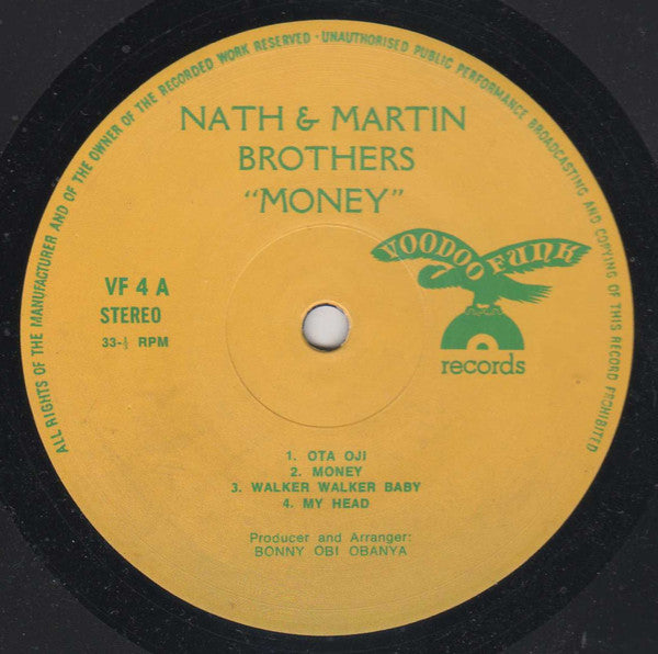 The Martins Brothers Dance Band : Money (LP, Album, RE)