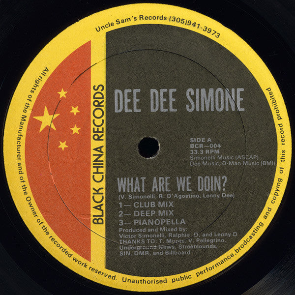 Dee Dee Simone : What Are We Doin?'' (12")