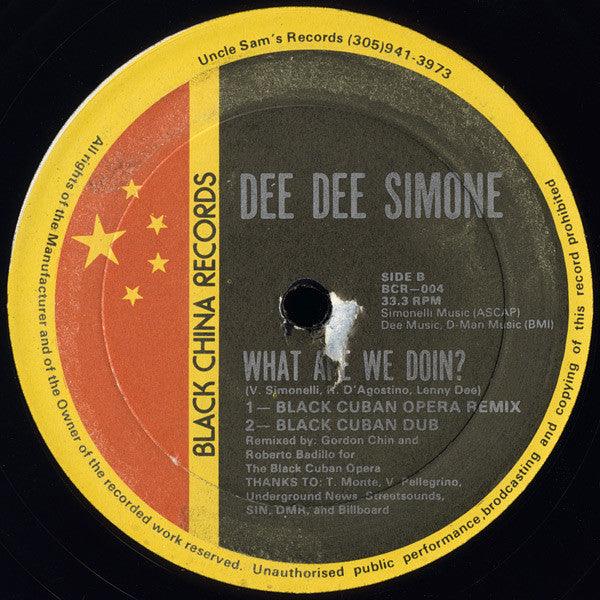 Dee Dee Simone : What Are We Doin?'' (12")