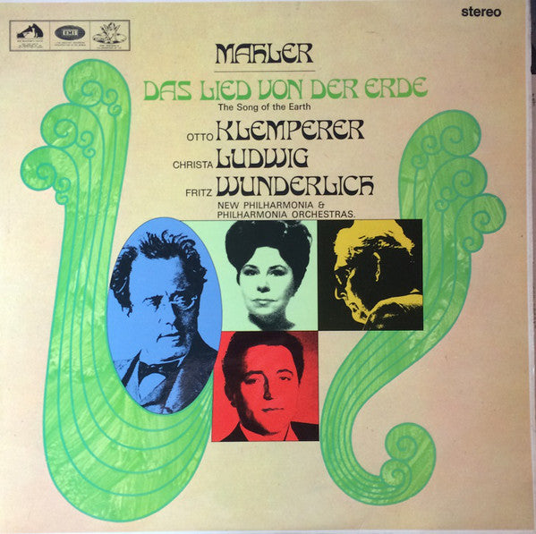 Mahler*, Otto Klemperer, Christa Ludwig, Fritz Wunderlich, New Philharmonia* & Philharmonia Orchestra : Das Lied Von Der Erde - The Song Of The Earth (LP)