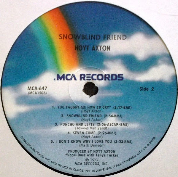 Hoyt Axton : Snowblind Friend (LP, Album, RE)