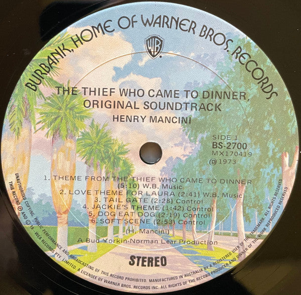 Henry Mancini : The Thief Who Came To Dinner (LP)