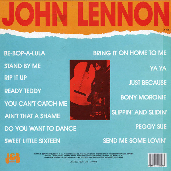 John Lennon : Rip It Up (15 Rock ’N’ Roll Greats) (LP, Album, RE)