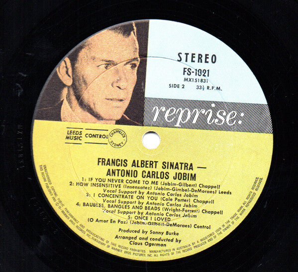 Francis Albert Sinatra* & Antonio Carlos Jobim : Francis Albert Sinatra & Antonio Carlos Jobim (LP, Album)