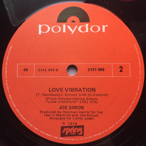 Joe Simon : Love Vibration (12")