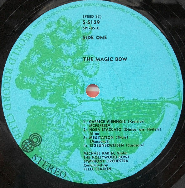 Michael Rabin : The Magic Bow (LP, Album, Club)