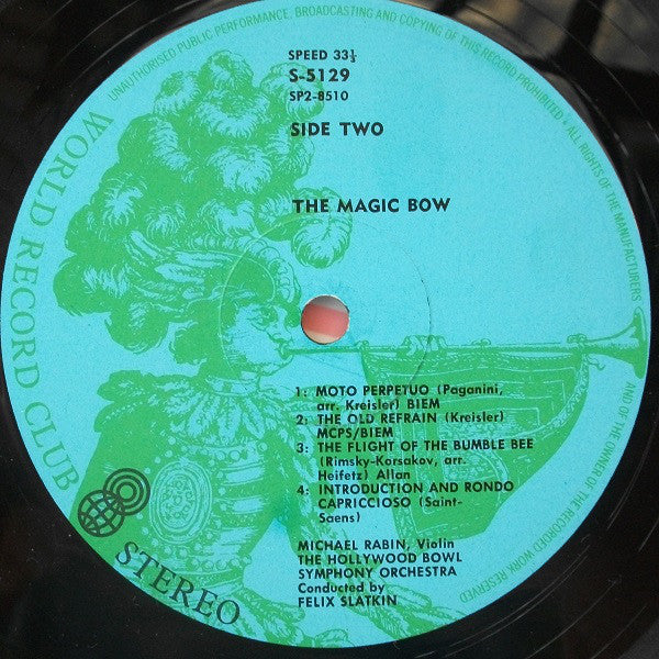 Michael Rabin : The Magic Bow (LP, Album, Club)