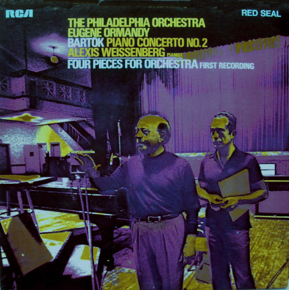 The Philadelphia Orchestra, Eugene Ormandy, Béla Bartók, Alexis Weissenberg : Piano Concerto No. 2 / Four Pieces For Orchestra (LP, Album)