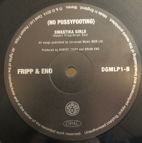 Fripp & Eno : (No Pussyfooting) (LP, Album, RE, Gat)