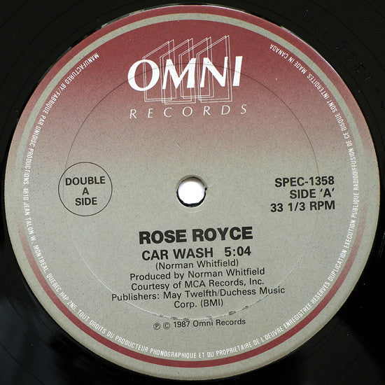 Rose Royce : Car Wash / Do Your Dance / It Makes You Feel Like Dancin' (12", RE)