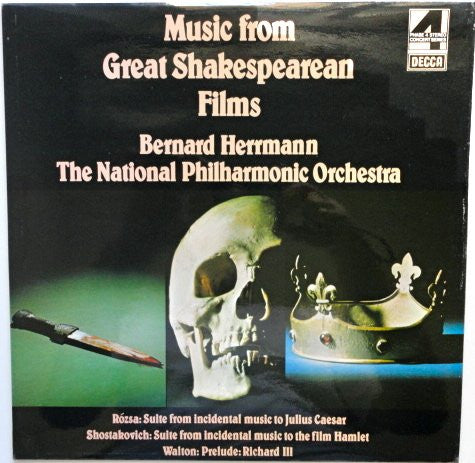 Bernard Herrmann, The National Philharmonic Orchestra* : Music From Great Shakespearean Films (LP, Album)