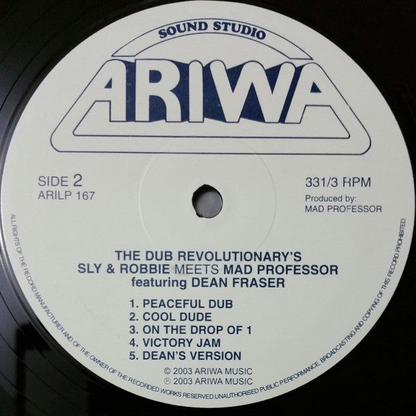 Sly & Robbie Meets Mad Professor Featuring Dean Fraser : The Dub Revolutionary's (LP)