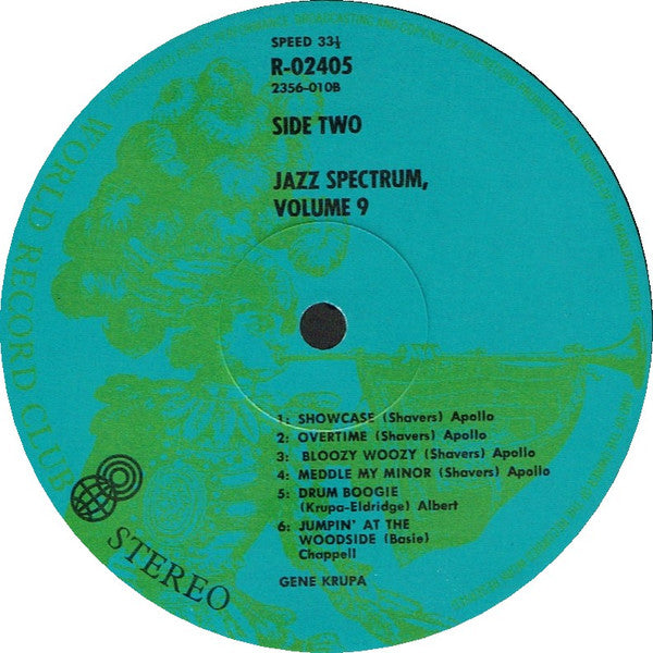 Gene Krupa : Jazz Spectrum Vol. 9 (LP, Comp, Club)
