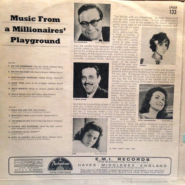 Various : Music From A Millionaires' Playground (LP, Comp, Mono)